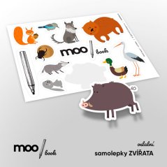 Samolepky ZVÍŘATA MOO book™